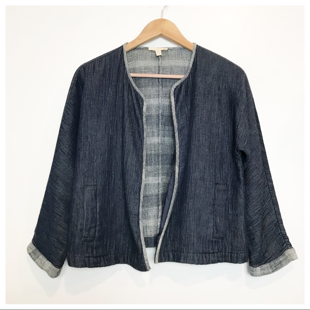 Eileen Fisher‎ Chambray Denim Jacket Size PS